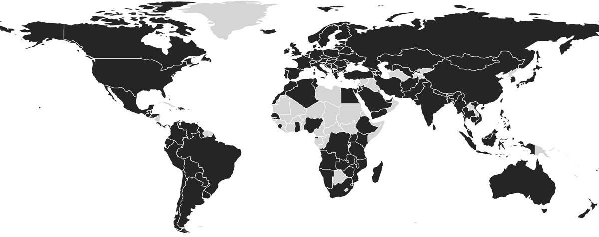Lightfolio photographers can be found in 110+ countries around the world.