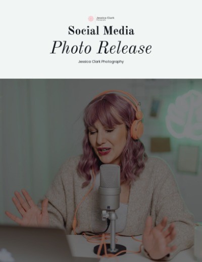Social media photo release form