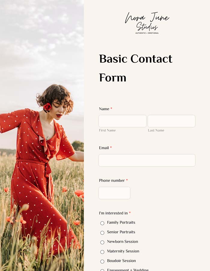 20+ Free Photography Form Templates Lightfolio