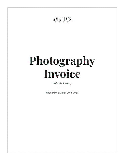 Cover page without an image