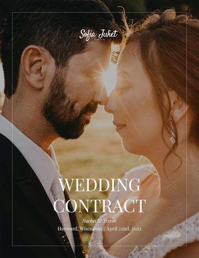 Wedding contract template