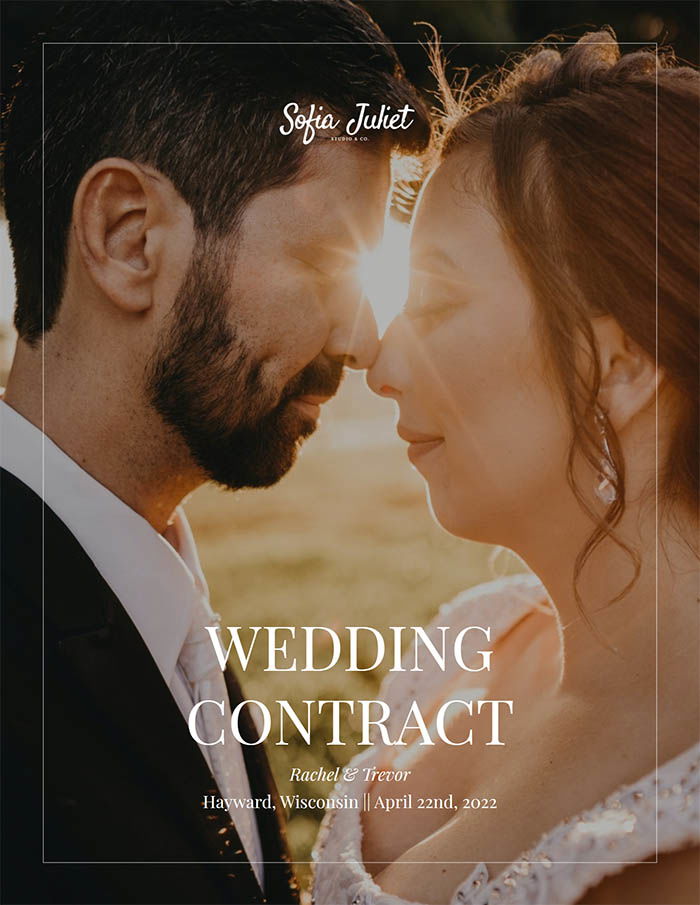 Wedding contract template