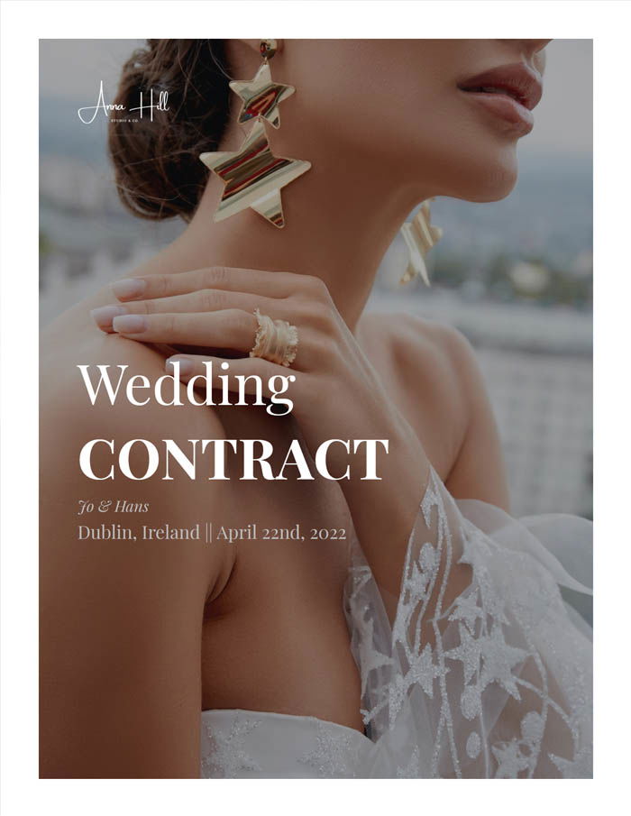 Wedding photography contract